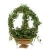 Arched Pittsburgh Ivy Fluer Delis Topiary in Low Garden Urn