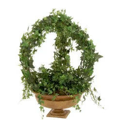 Arched Pittsburgh Ivy Fluer Delis Topiary in Low Garden Urn