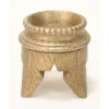 Banana Leaf Stand with Gold Leaf Finish