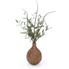 Beautiful Greenery Branches in Crazy Weave Basket