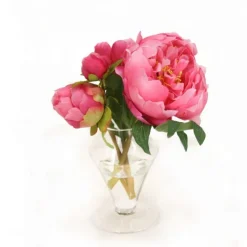 Beauty Peonies in Pedestal Vase