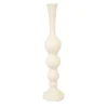 Bubble Vase White Wood 21.5
