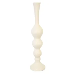 Bubble Vase White Wood 21.5