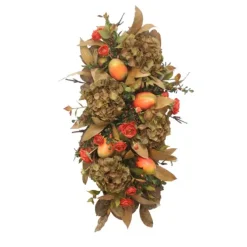 Fall Harvest Swag with Fall Foliage, Floral and Fruit