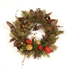 Fall Wreath with Acorns and Berries