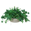 Geranium Bush in Grey Wash Bowl