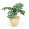 Lacy Philo Leaf in Shellish Sand Vase
