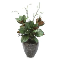 Magnolia Leaves in Vase
