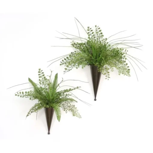 Maiden Hair Fern, Grass Cones (2 Pc Set)