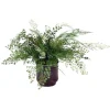 Maiden Hair Fern in Metal Bronze Pot