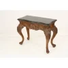 Marble and Wood Console Table