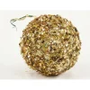 150Mm Sequin Ball Ornament Gold  (Sold in Multiples of 24)