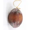 Oval Ornament in Burgundy Gold