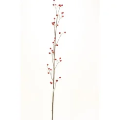 55.5" Rose Hip Branch in Dark Red (Sold in Multiples of 12)