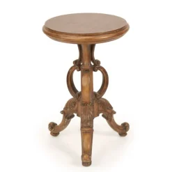 Round Scroll Pedestal Table