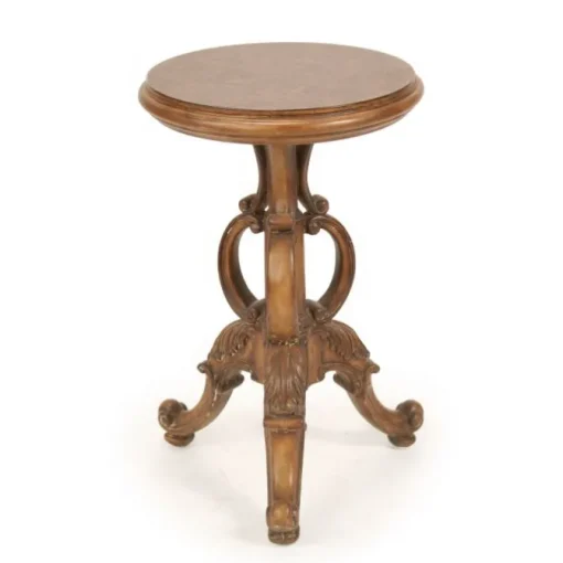 Round Scroll Pedestal Table