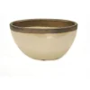 Small Earthenware Oval Vase with Shellish Sand Glaze