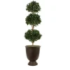Sweet Bay Triple Ball Topiary in Concrete Urn