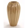 Tall Tan Earthenware Vase