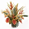 Tropical in Glass Flower Pot