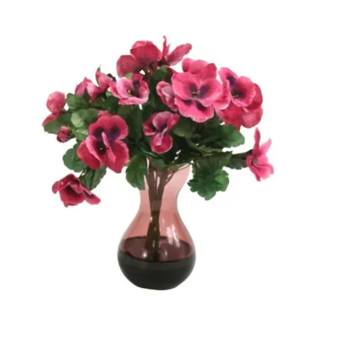 Waterlook® Pink Pansy Bush in Violet Bulb Forcer (2 Pc Set)