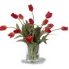 Waterlook® Red Tulips in Glass Cylinder