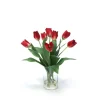 Waterlook® Red Tulips in Glass Cylinder Vase